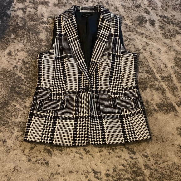 Talbots Houndstooth Vest Size 10 - Picture 3 of 6